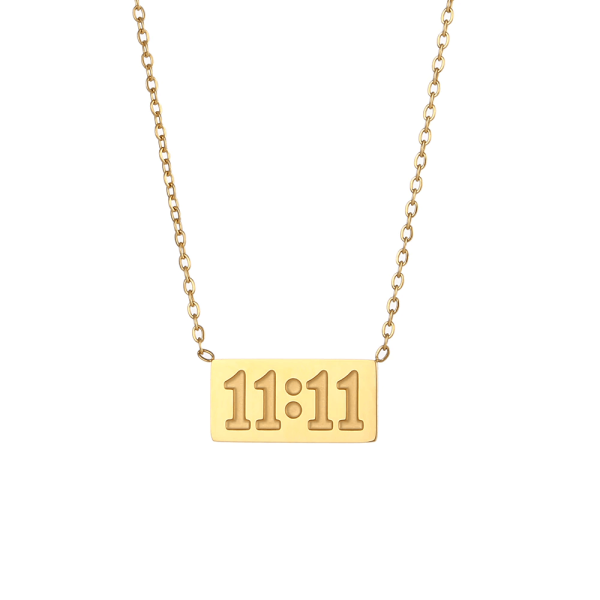 11 11 necklace gold