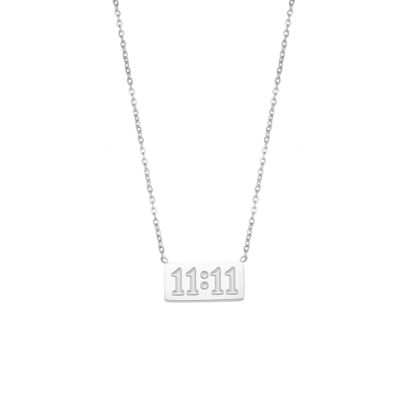 11 11 necklace silver