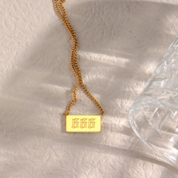angel number 666 necklace