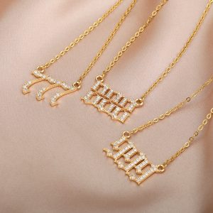 Bling 888 Angel Number Necklace with Stainless Steel Chain (4)