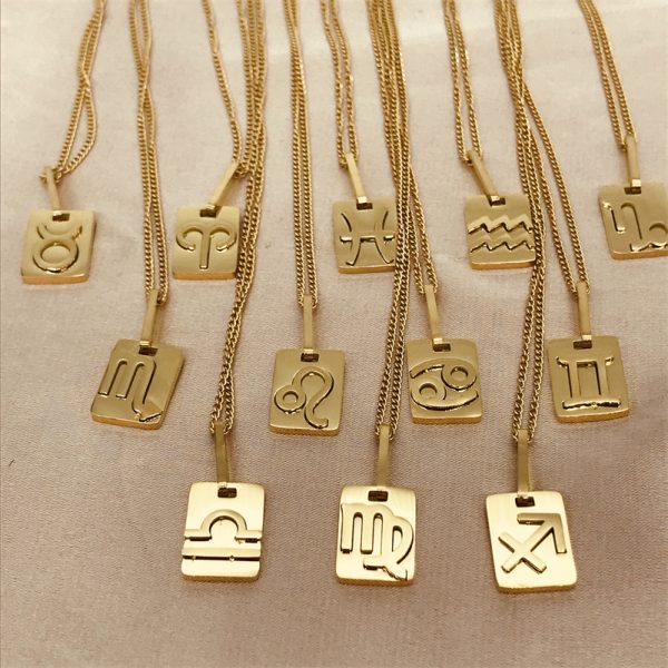 leo choker zodiac necklace