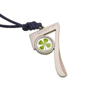 Lucky Number 7 Necklace with Four-Leaf Clover (1)