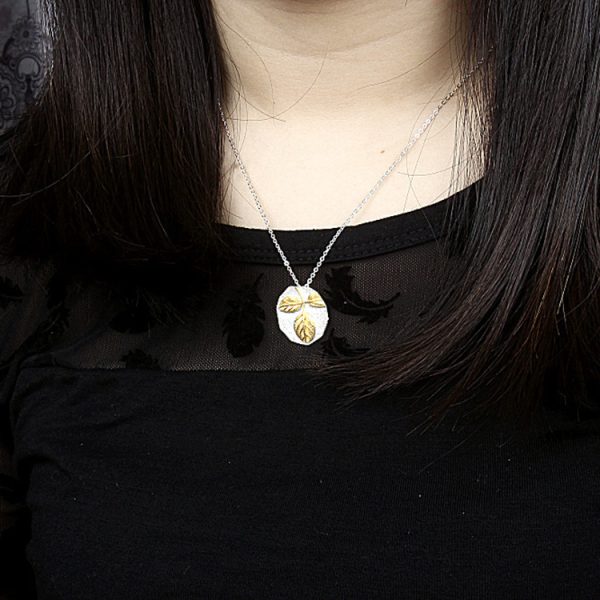 S925 Sterling Silver Bodhi Leaf Necklace (4)