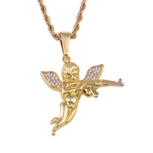 cupid necklace gold