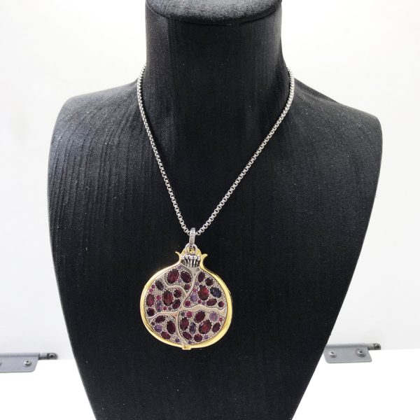 pomegranate seed necklace for woman