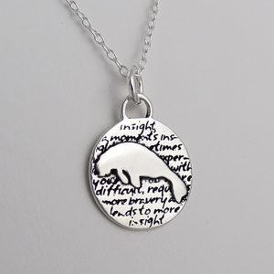 Sterling Silver Manatee Necklace (1)